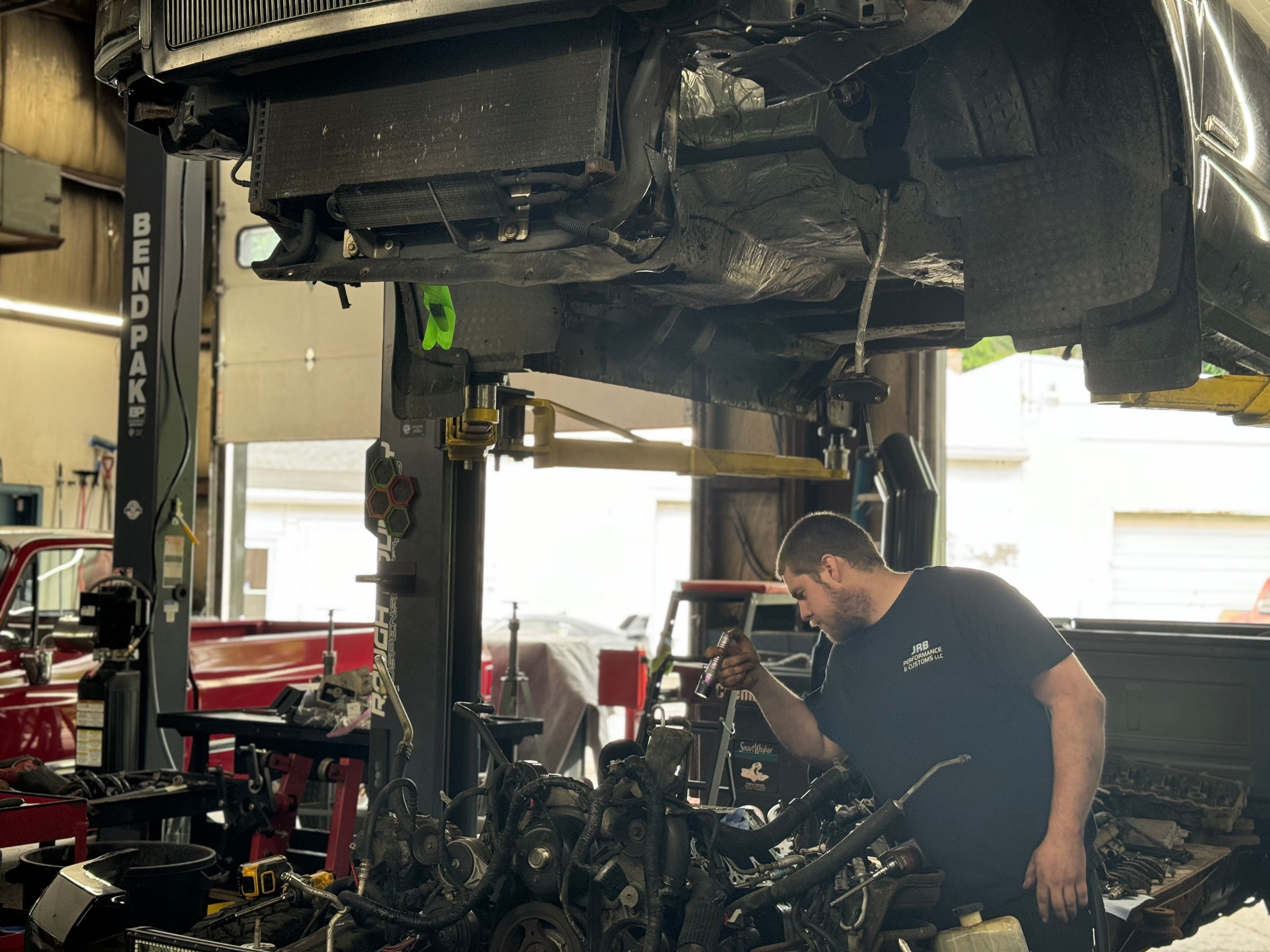 JRB employee working in shop